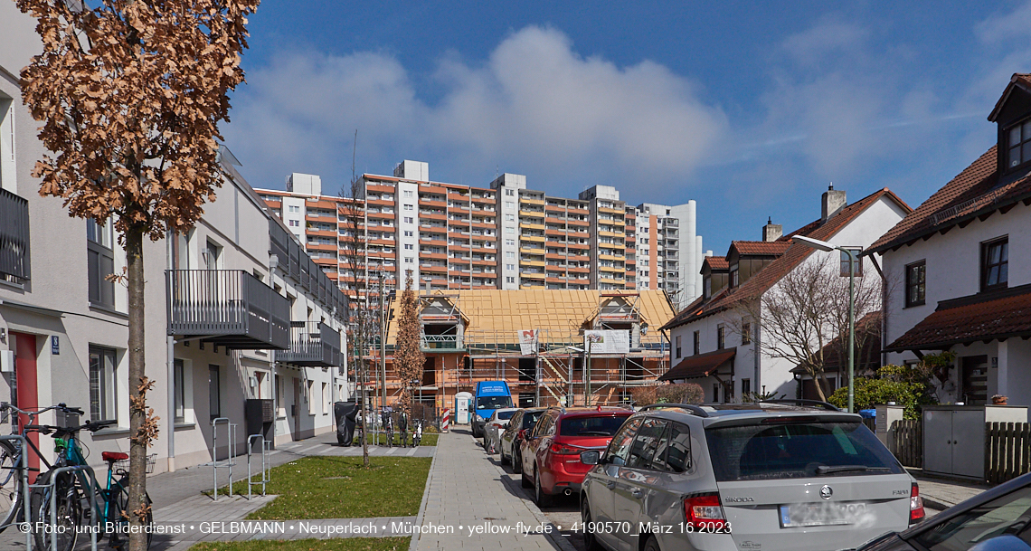 16.03.2023 - Baustelle Ottweiler Straße in Neuperlach